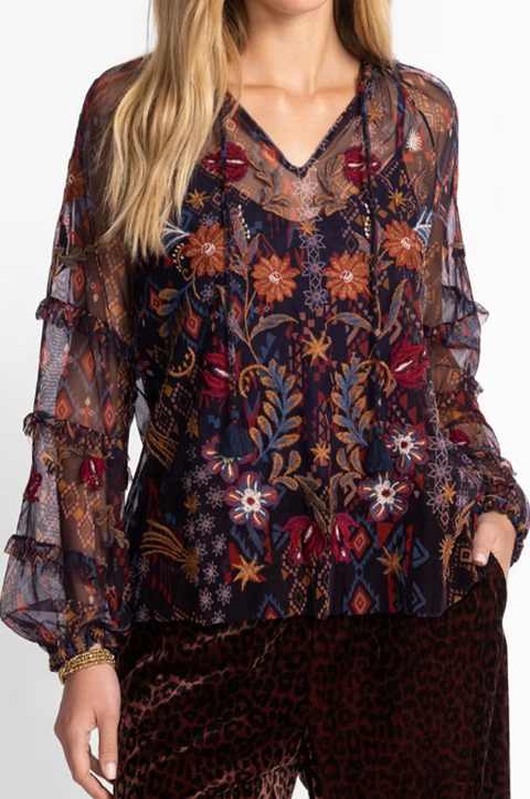 Saphire Mesh Blouse