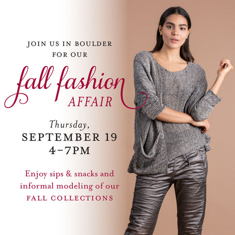 Join us for a Fall Fashion Affair in Boulder