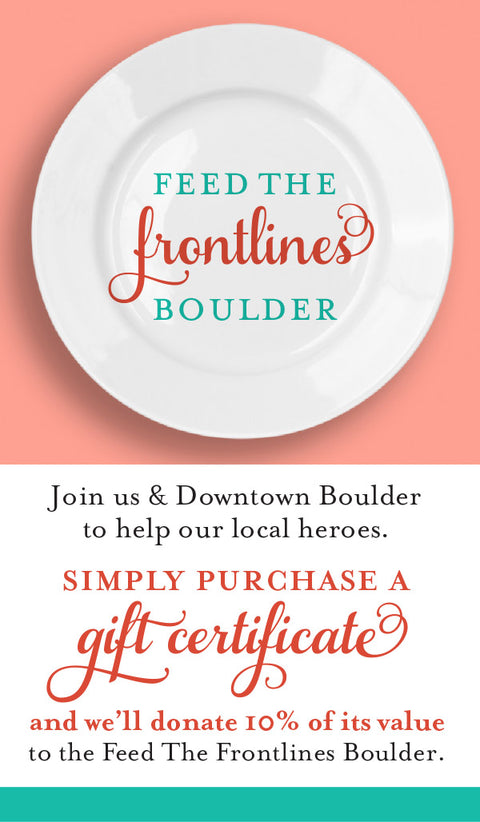 Feed the Frontlines with us! Join the Boulder Cause and Effect effort.