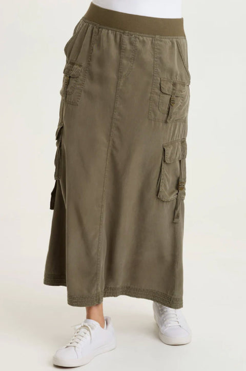 Kimbo Tencel Cargo Maxi Skirt