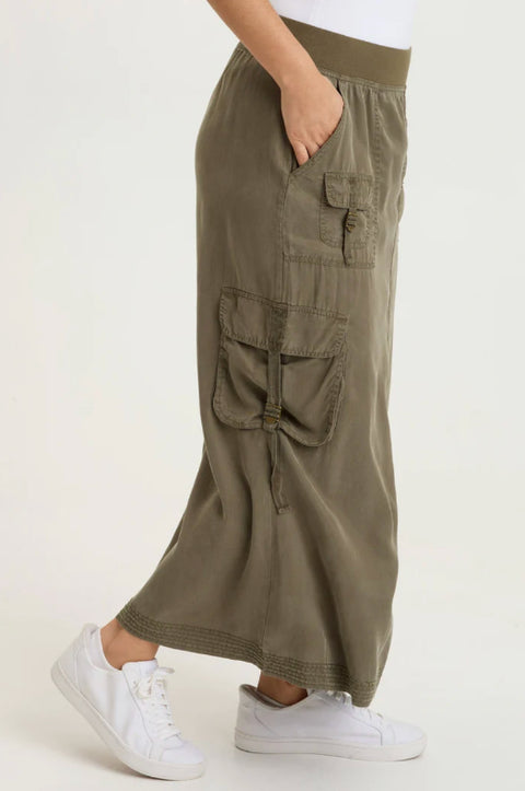 Kimbo Tencel Cargo Maxi Skirt