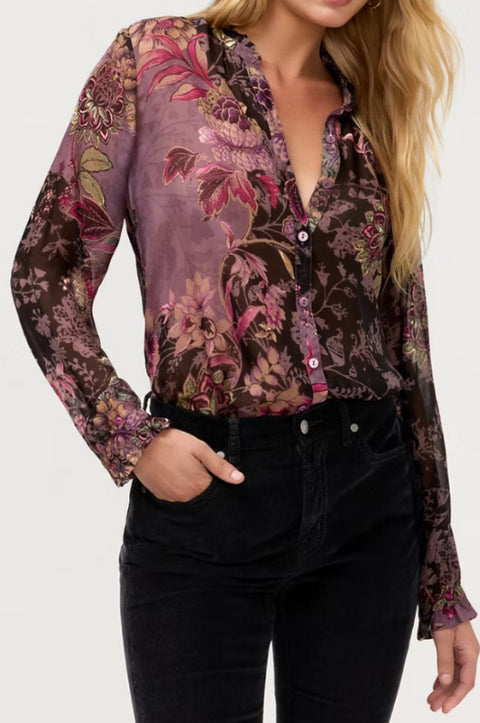 Pamela Floral Button Up Blouse