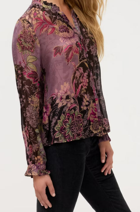 Pamela Floral Button Up Blouse