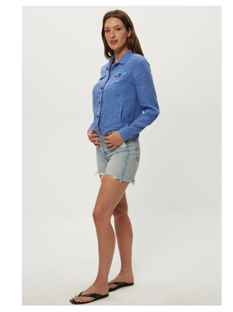 Linen Jean Button-Up Jacket