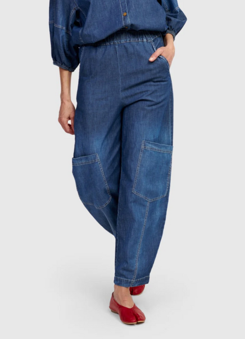 Papaya Relaxed Denim Pant