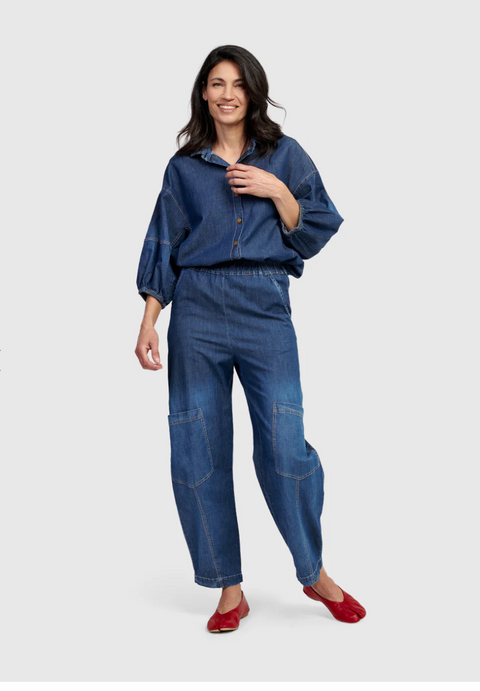 Papaya Relaxed Denim Pant