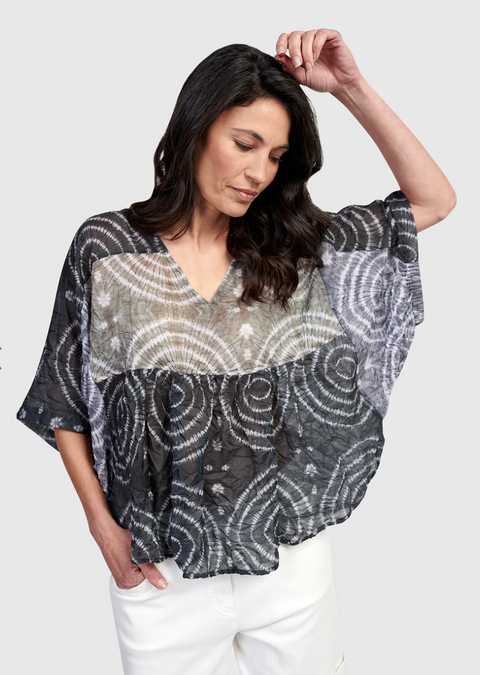 Fossil Butterfly Blouse in Celestial