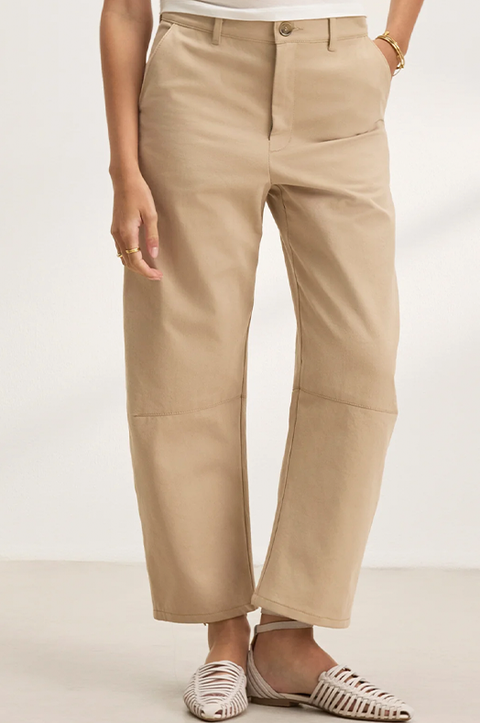 Alexis Cotton Twill Curved Leg Pant