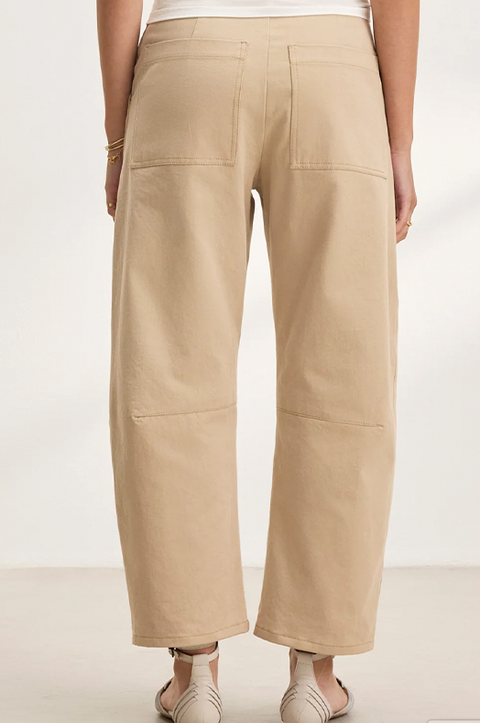 Alexis Cotton Twill Curved Leg Pant