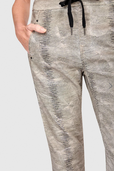 Iconic Stretch Jeans in Grey Serpent