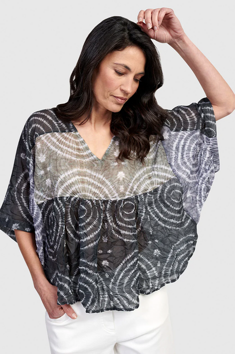 Fossil Butterfly Blouse in Celestial