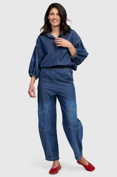 Papaya Relaxed Denim Pant