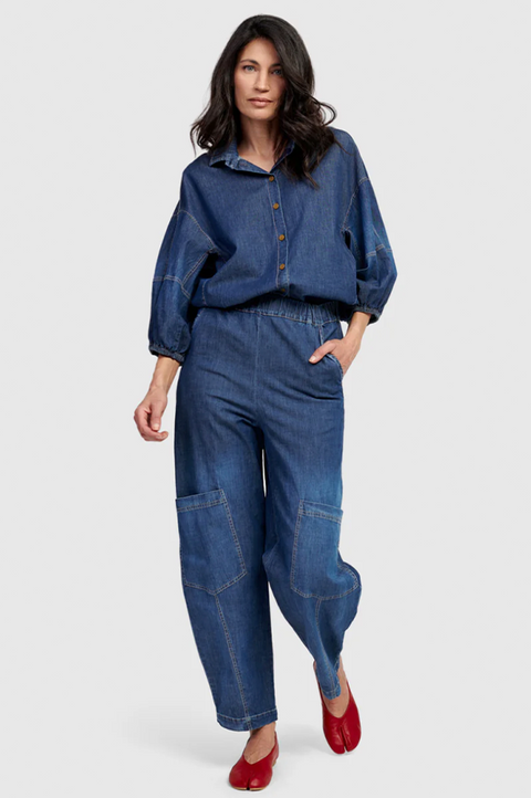 Papaya Relaxed Denim Pant