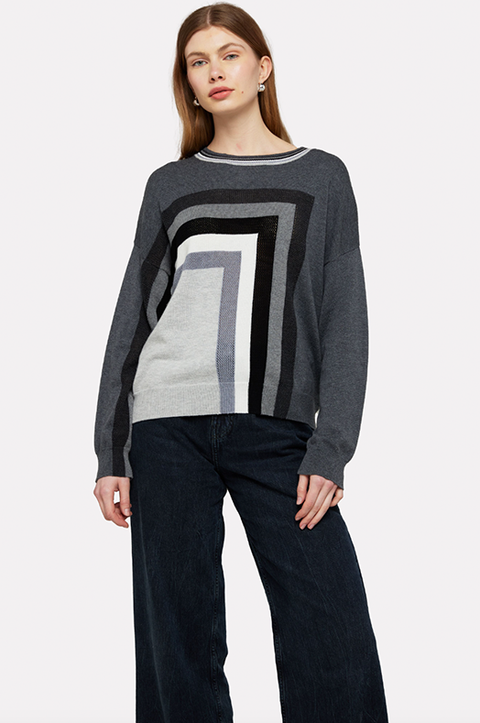 Square Rainbow Crew Sweater