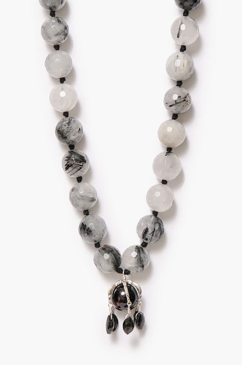 Lark Drip Necklace Tourmilated Quartz