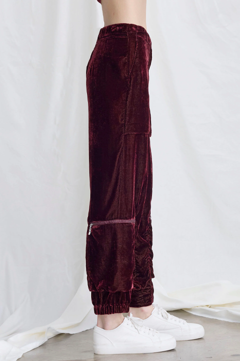 Velvet Cargo Trouser