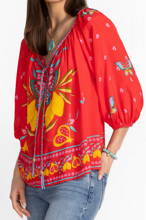 Monaco Peasant Blouse