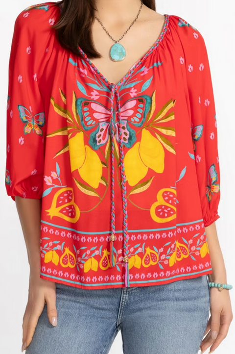 Monaco Peasant Blouse