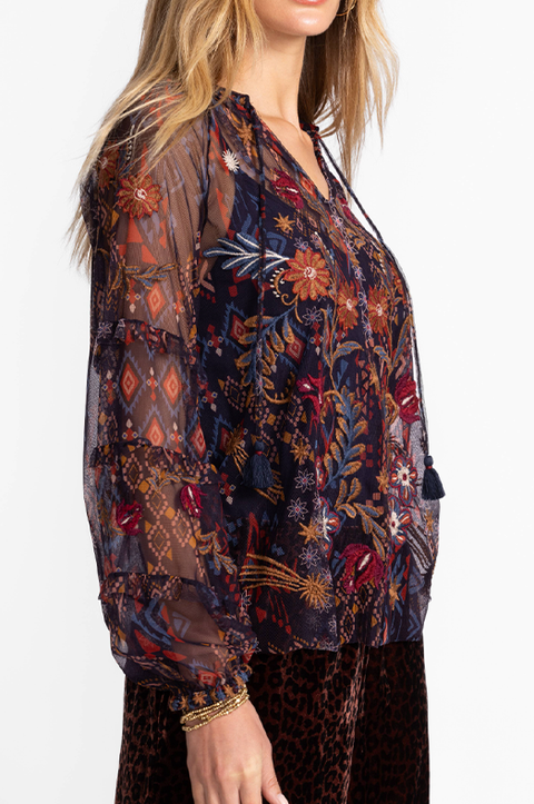 Saphire Mesh Blouse