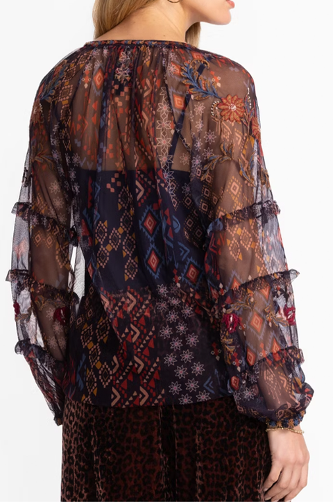 Saphire Mesh Blouse