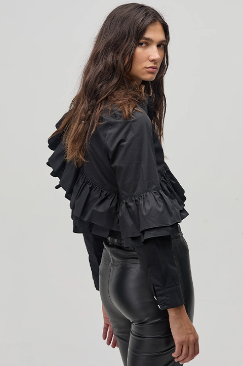 Mambo Ruffle Poplin Shirt