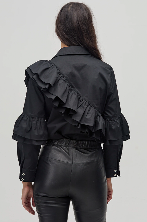 Mambo Ruffle Poplin Shirt