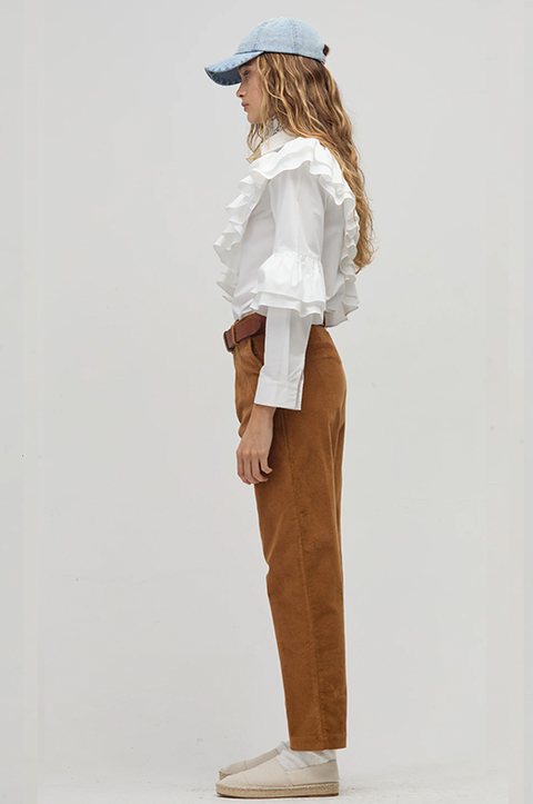 Mambo Ruffle Poplin Shirt