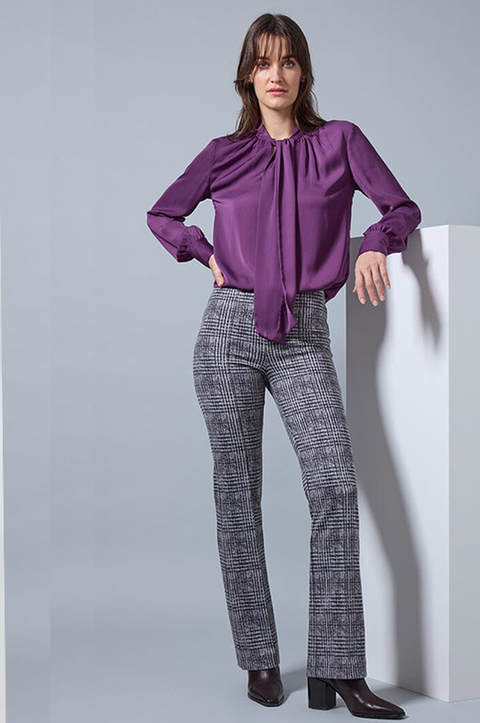 Elysse Neoprene Plaid Pant