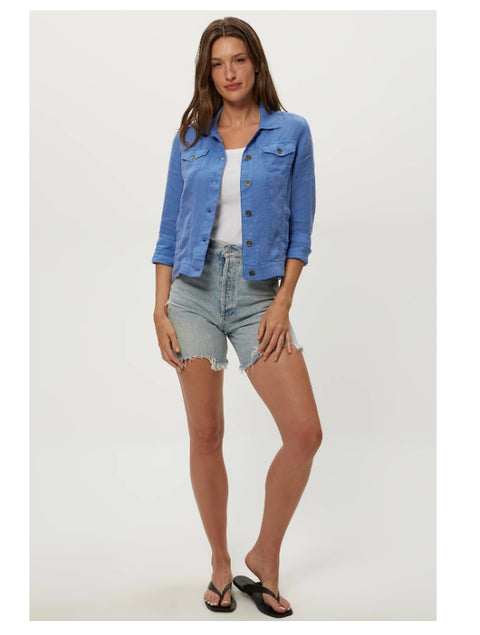 Linen Jean Button-Up Jacket
