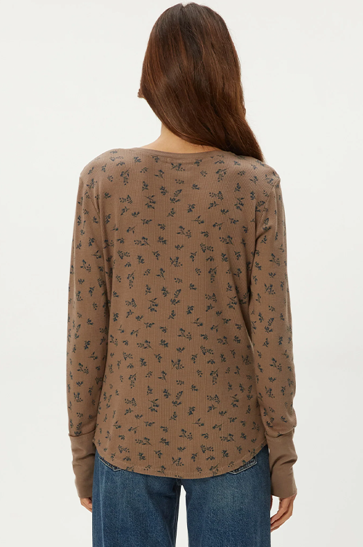 Regan Printed Henley - Michael Stars - Barbara & Company