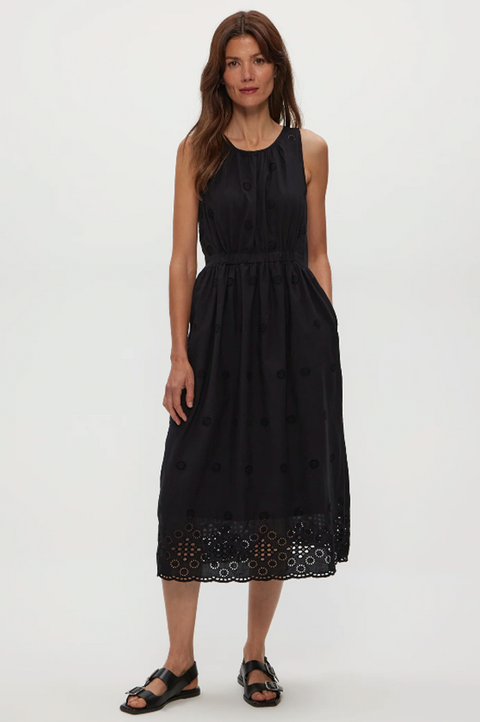 Faith Eyelet Midi Dress