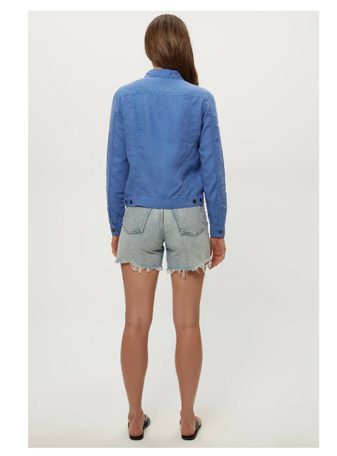 Linen Jean Button-Up Jacket