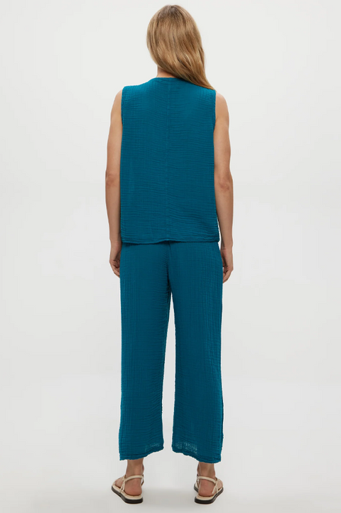 Medina Cropped Gauze Pant