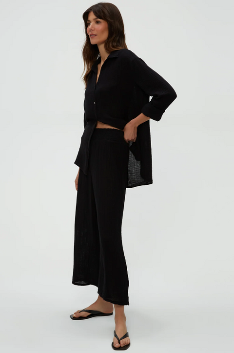 Medina Cropped Gauze Pant