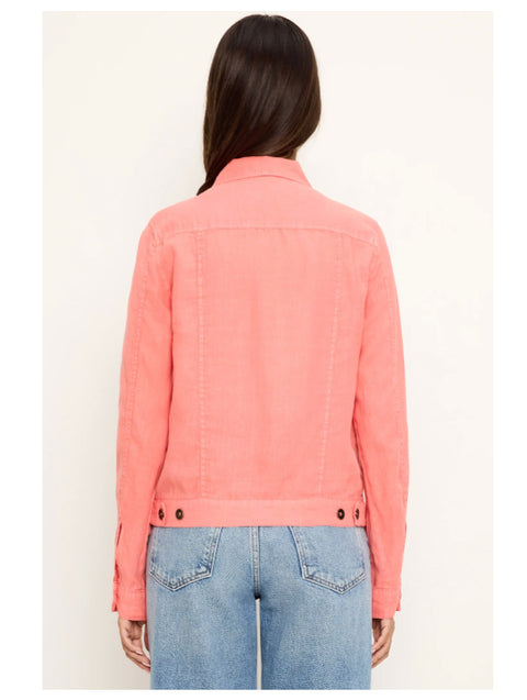 Linen Jean Button-Up Jacket