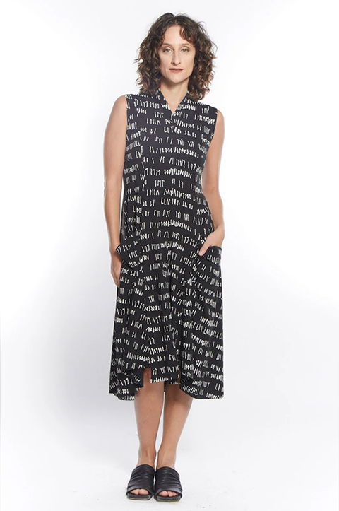 Ameilia Script Print Dress