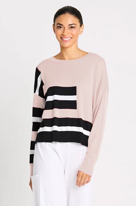 Pima Cotton Athletic Sweater