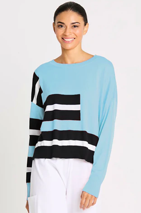 Pima Cotton Athletic Sweater