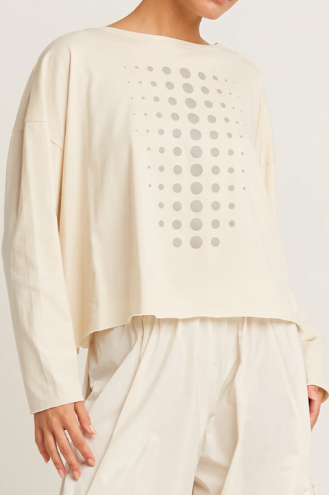 Pima Cotton DOT DOT DOT Mini Luxury Boxy Tee