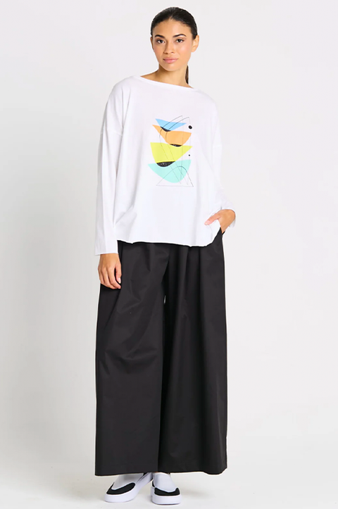 Mid Century Pima Cotton Boxy Tee