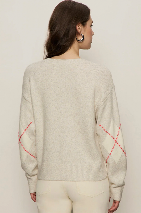 Argyle Scarf Sweater