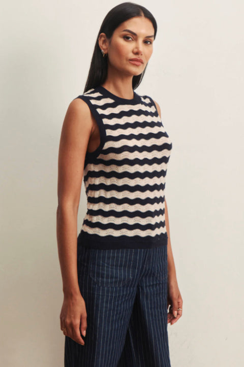 Everyday Chevron Knit Shell