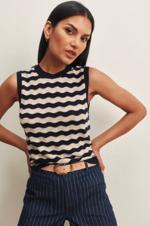 Everyday Chevron Knit Shell