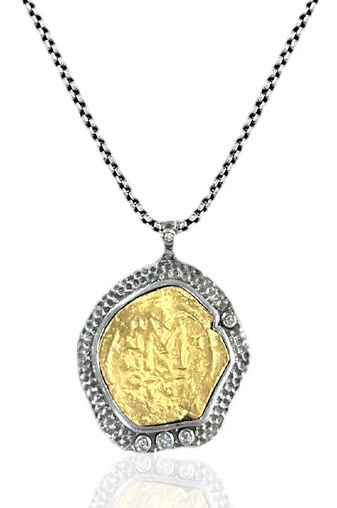 Long Vintage Silver Molat Necklace