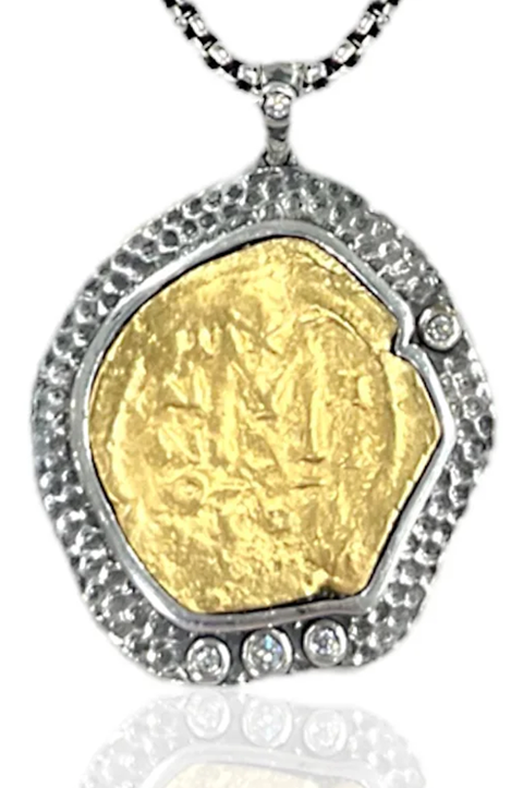 Long Vintage Silver Molat Necklace