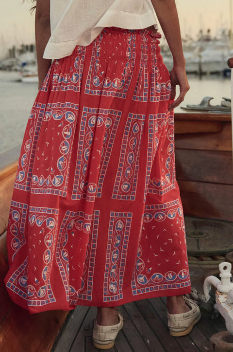 The Canary Skirt Red Bandana