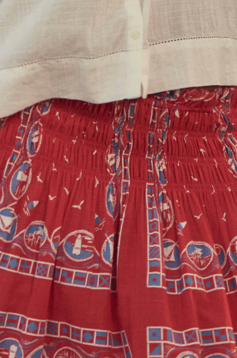 The Canary Skirt Red Bandana