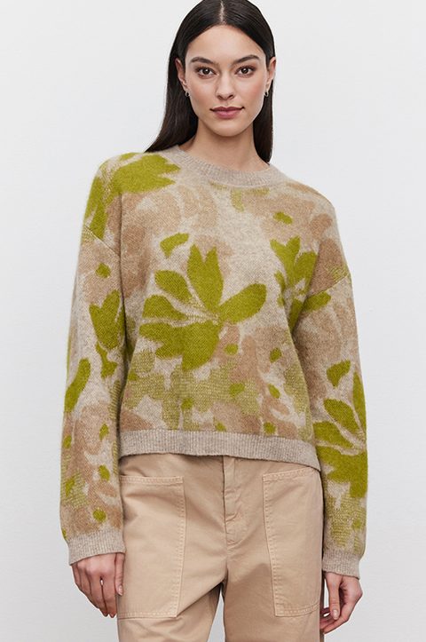 Riva Floral Jacquard Sweater