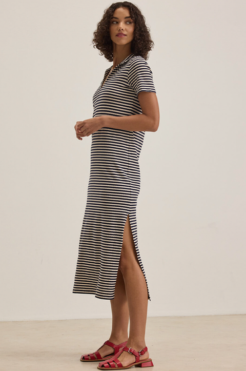 Yarn Dye Jersey Stripe Dress