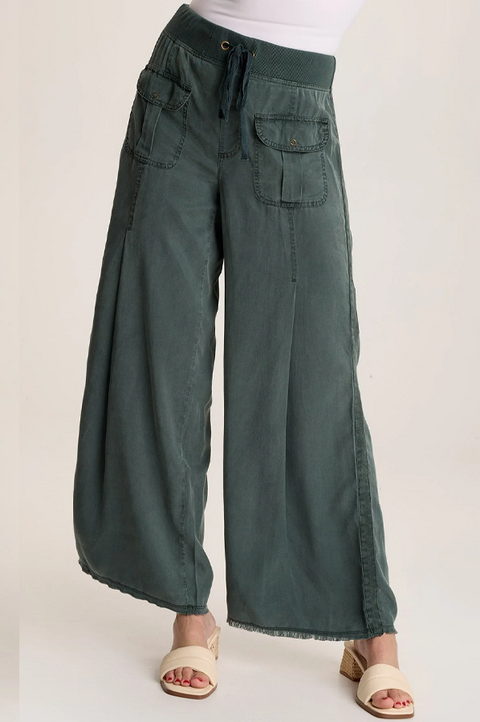 Loen Twill Wide Leg Pant